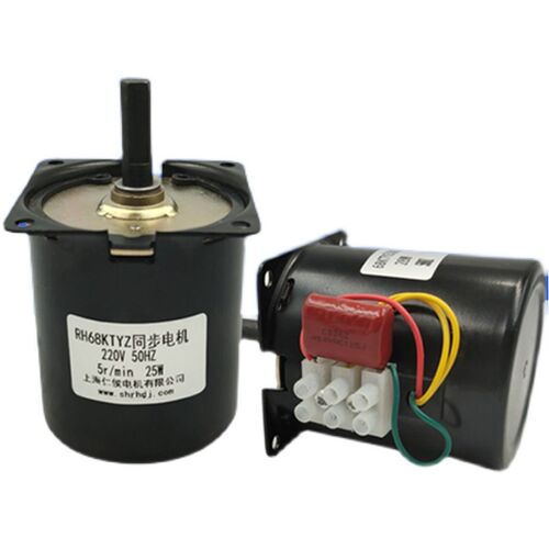 68KTYZ交流永磁同步电机220V 28W正反转微型低速多转速大力矩马达