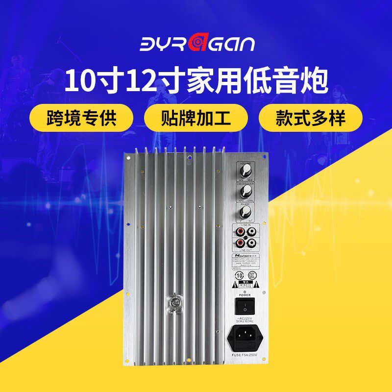 厂家供应功率强劲音响音箱功放机10寸12寸超重低音专业家用功放板