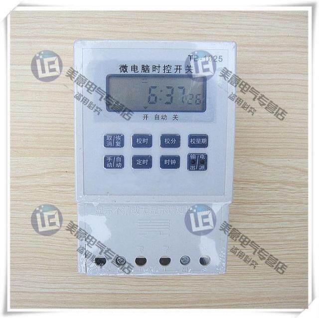 TB1025微电脑时控开关定时控制器发光字广告灯招牌灯220v电源断电