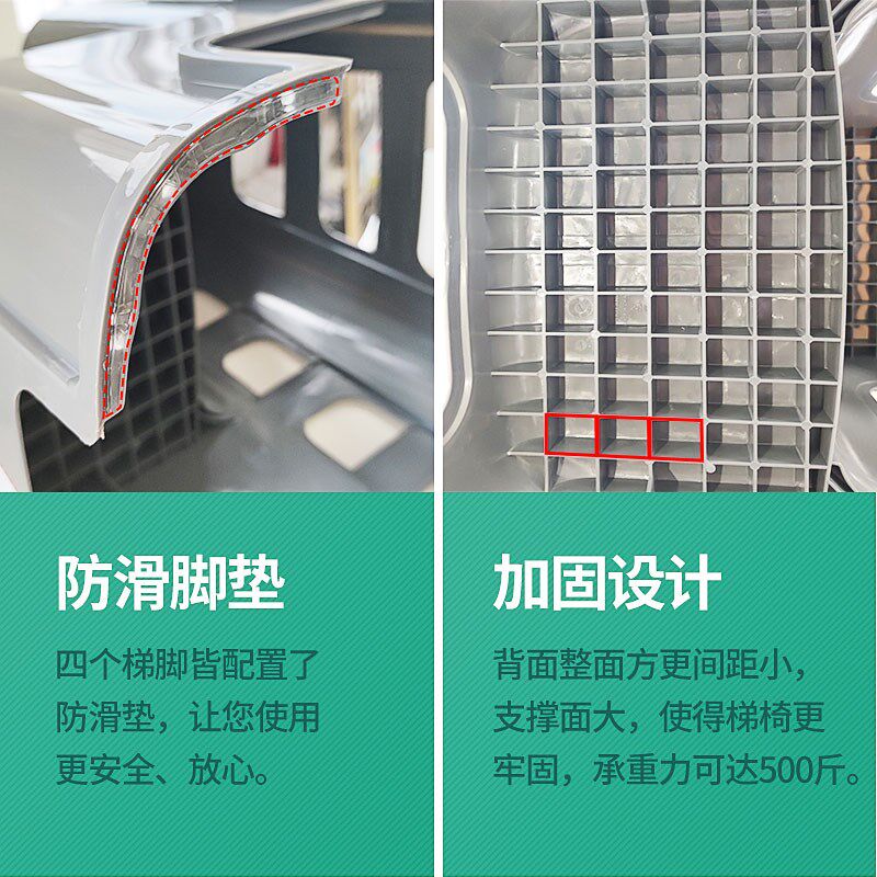 汽车美容洗车二步梯安全凳塑料登高家用工作凳脚踏阶梯台阶室内椅