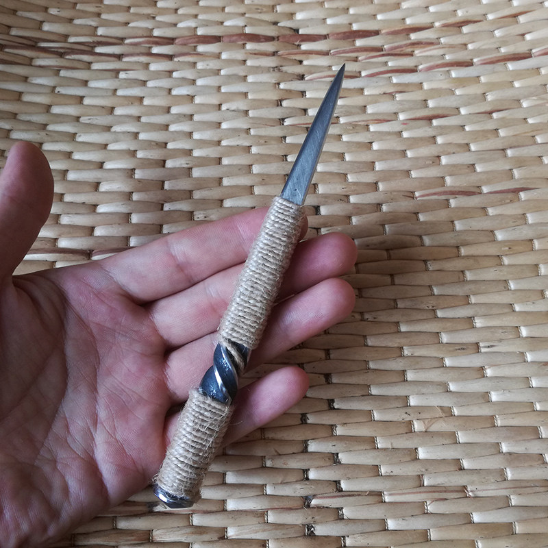 铁匠纯手工锻造不锈钢高碳钢普洱黑茶沱茶撬茶刀茶针茶锥包邮