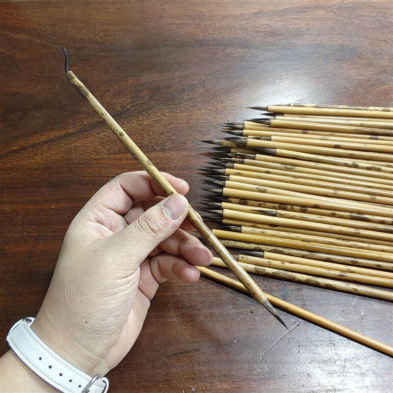 【邹俊制笔】纯紫毫一花毛笔,国画 画工笔勾线 线,不添加尼龙毛