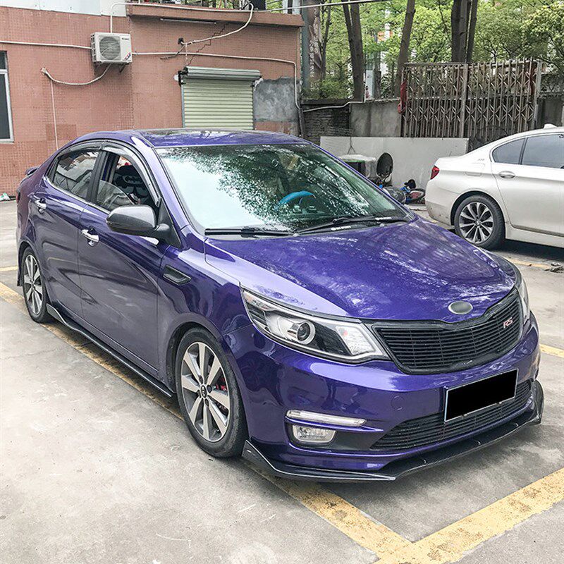 11-19款起亚K2改装前铲侧裙后包角前唇前杠下巴小包围碳纤装饰件