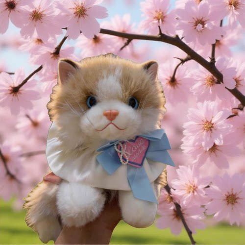 可爱布偶猫咪玩偶会叫公仔睡觉抱枕安抚娃娃女生毛绒玩具生日礼物 - 封面