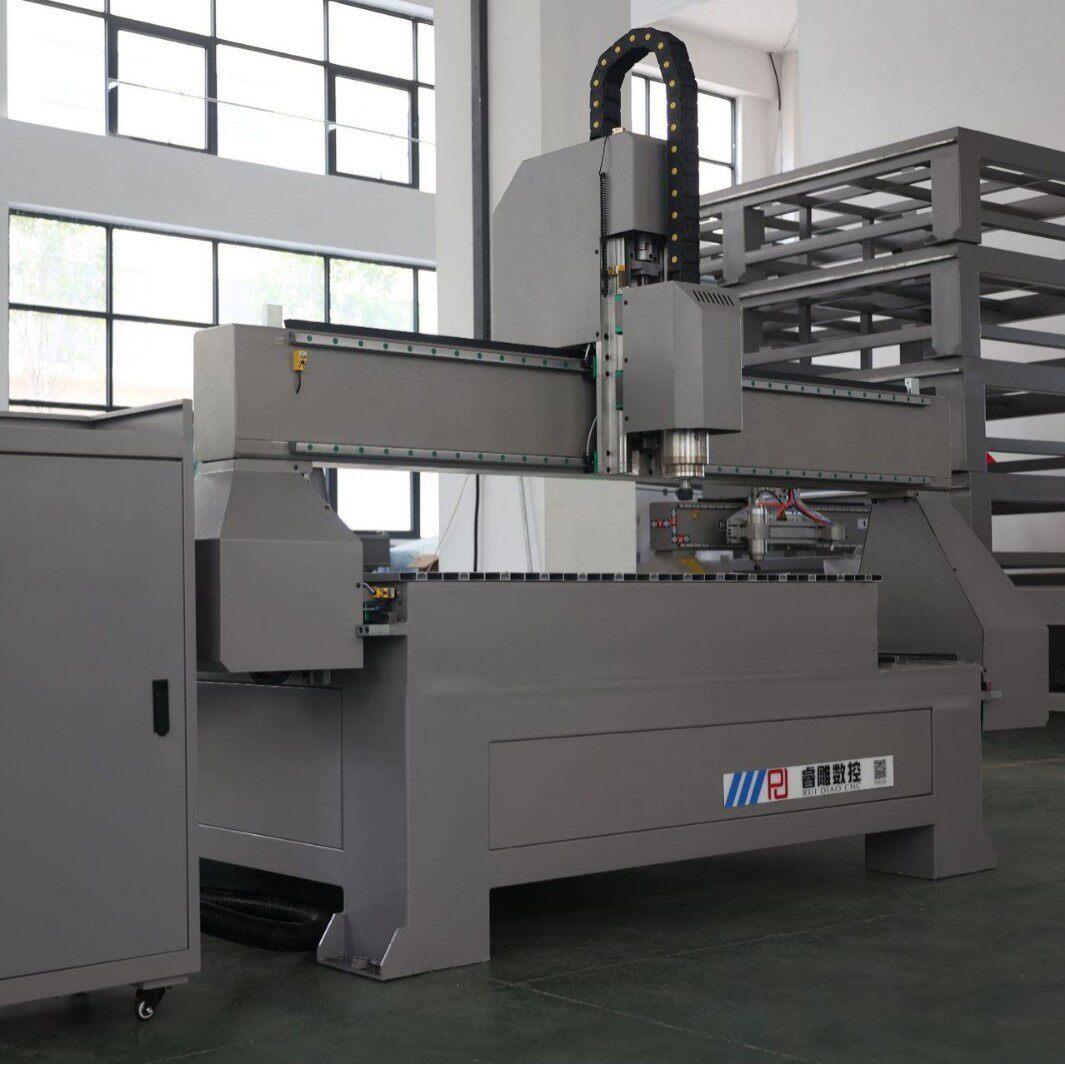 四轴联动平面立体石材木材雕刻机四轴旋转轴浮雕圆雕3D立体CNC