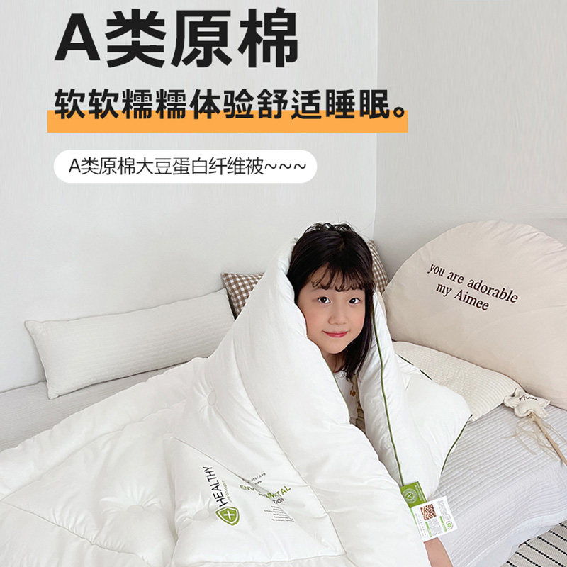 儿童幼儿园被子内胆宝宝入园专用午睡盖被婴儿被芯大豆纤维小棉被