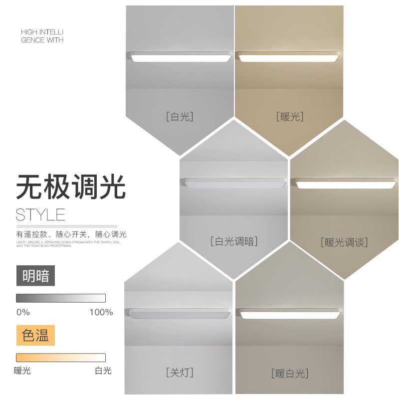 简约现代led吸顶灯超薄阳台灯大气卧室灯长方形客厅灯过道走廊灯