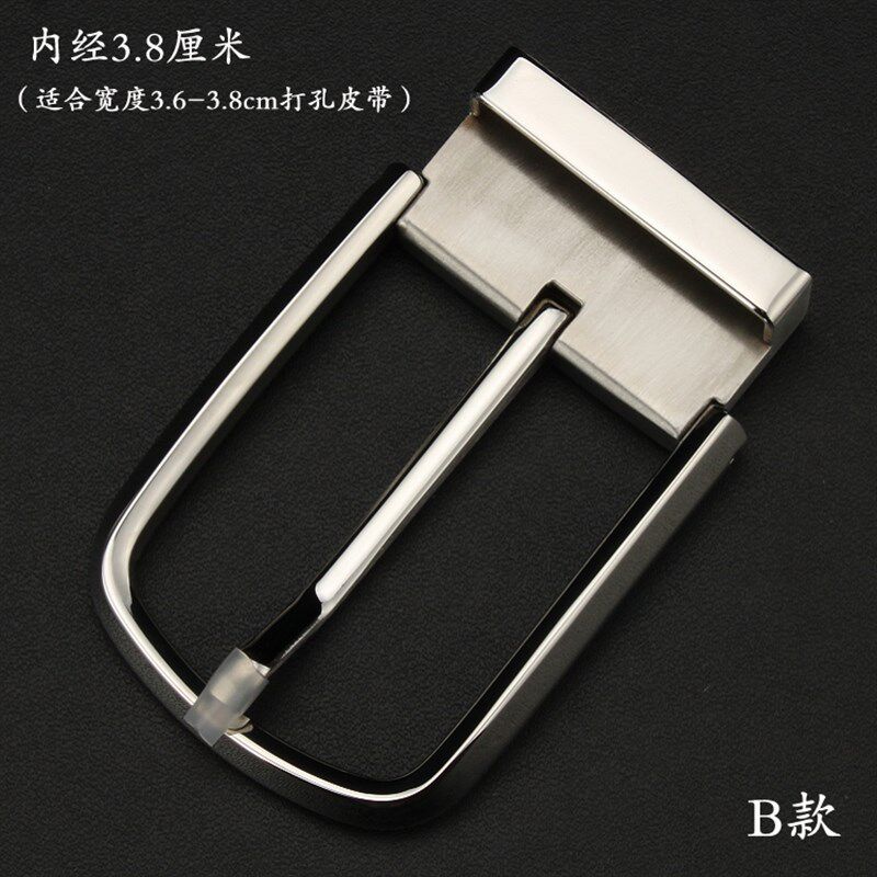 不锈钢皮带头 男士腰带防过敏针扣裤3.5cm 纯钢皮带扣头3.8cm包邮