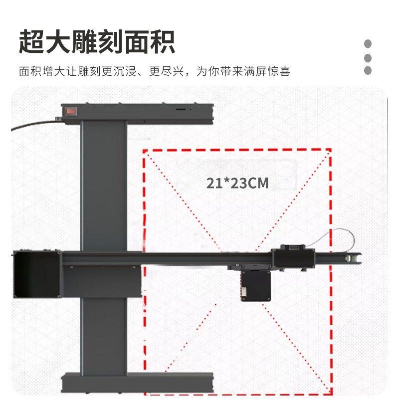 新款小型激光雕刻机镭射打标机全自动塑料金属木便携式打印刻字机