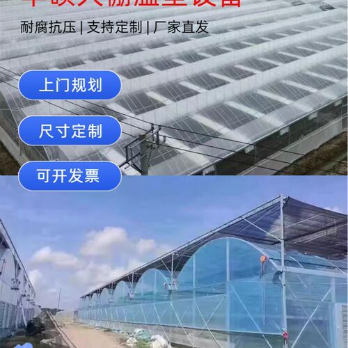 温室大棚骨架钢管全套养殖蔬菜种植连体连栋大棚鸡鸭鹅舍温室大棚