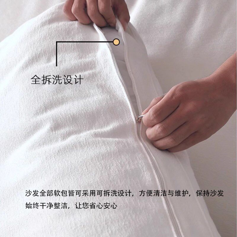 飘窗沙发棉麻可拆洗定制坐靠一体垫懒人小户型改造专用飘窗台沙发