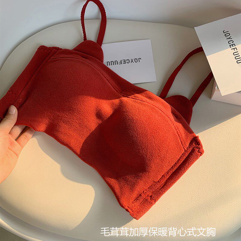 特价清仓!JoyceBra加厚绒毛保暖内衣女秋冬季舒适保暖背心文胸罩