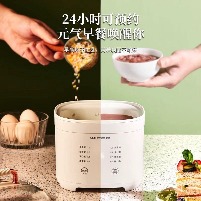 蒸蛋器煮粥蒸饭多功能家用小型全自动断电煮鸡蛋预约早餐机897