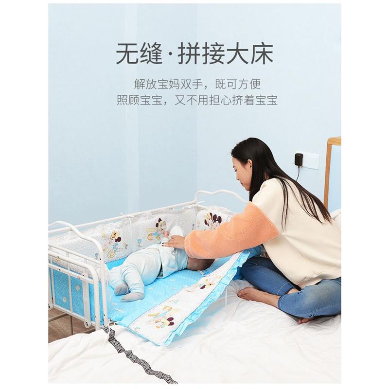 婴儿床电动摇床多功能拼接大床全自动摇篮床婴儿小床刚出生