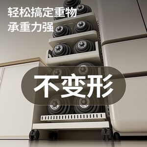 物鸣置物架家用落地式锅架多层果蔬菜篮子小推车多功能锅具收纳架
