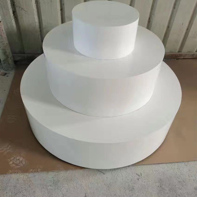 烤漆圆形地台展示柜底座促销展示台促销台中岛台摆台流水台陈列柜
