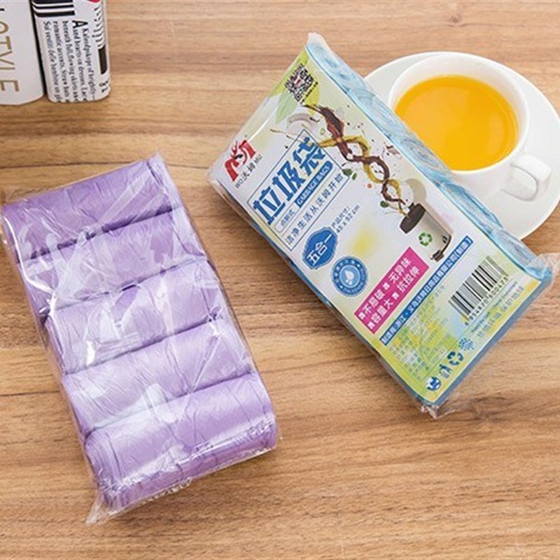 创意卫生间彩色中大号常规家用点断式多用厨房收纳垃圾塑料袋