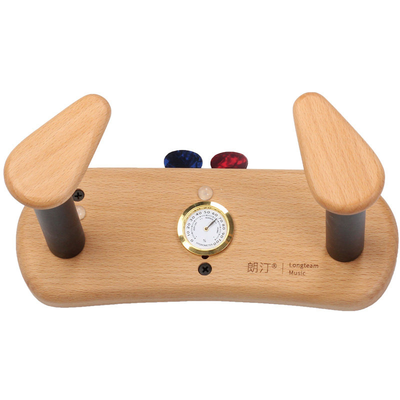 朗汀创意尤克里里架子实木挂墙壁饰家用斜放吉他琵琶支架挂架琴架