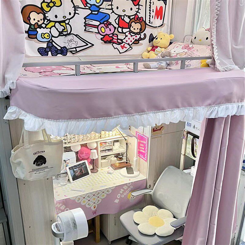 学生宿舍U型外延桌帘支架强遮光下铺床帘上床下桌遮挡帘寝室神器