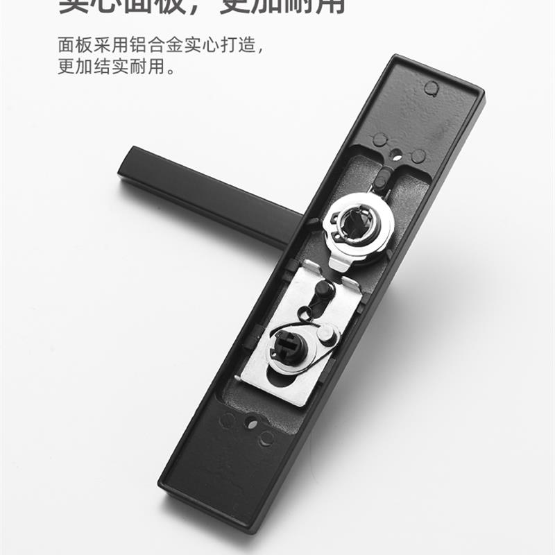 卫生间静音无钥门锁防水防锈 铝合金浴室门把手装置 洗手间通用门