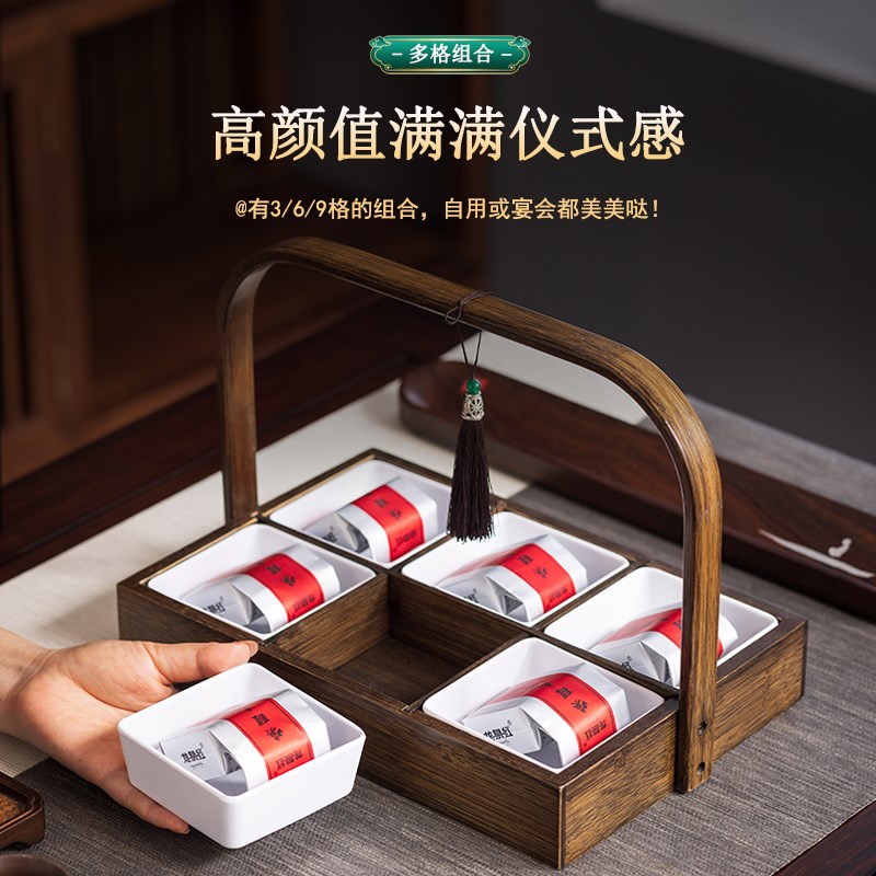 九宫格干果盘水果零食盘客厅家用点心托盘分格盘糖果坚果瓜子拼盘