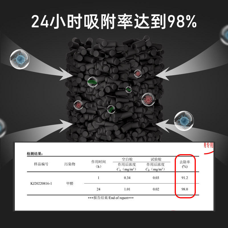 石墨烯竹炭包新车除甲醛除异味车内活性碳包汽车去除臭味净化神器
