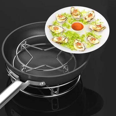 不锈钢锅架家用厨房置物架多功能蒸架子隔热锅垫锅具锅盖收纳神器