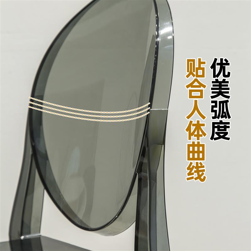 创意靠背设计水晶椅子魔鬼幽灵椅欧式透明塑料咖啡时尚餐椅化妆椅