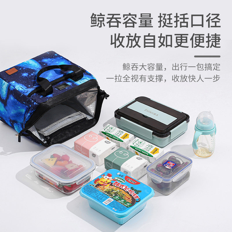 usb加热户外保温袋冷藏袋手提便携式防水便当包加厚大容量饭盒袋
