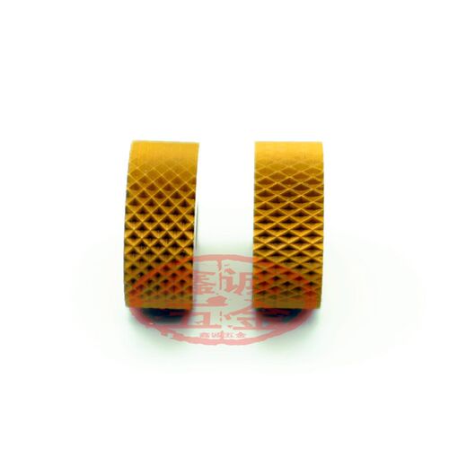 加硬镀钛网纹滚花轮0.40.50.60.81.015*6*4不锈钢单轮网纹滚花刀