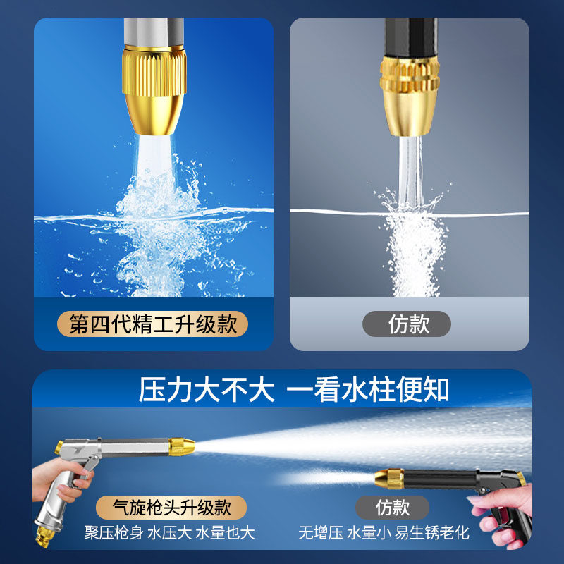 洗车水枪高压家用冲洗窗户专用喷头伸缩增压强力水管软管大扫除抢