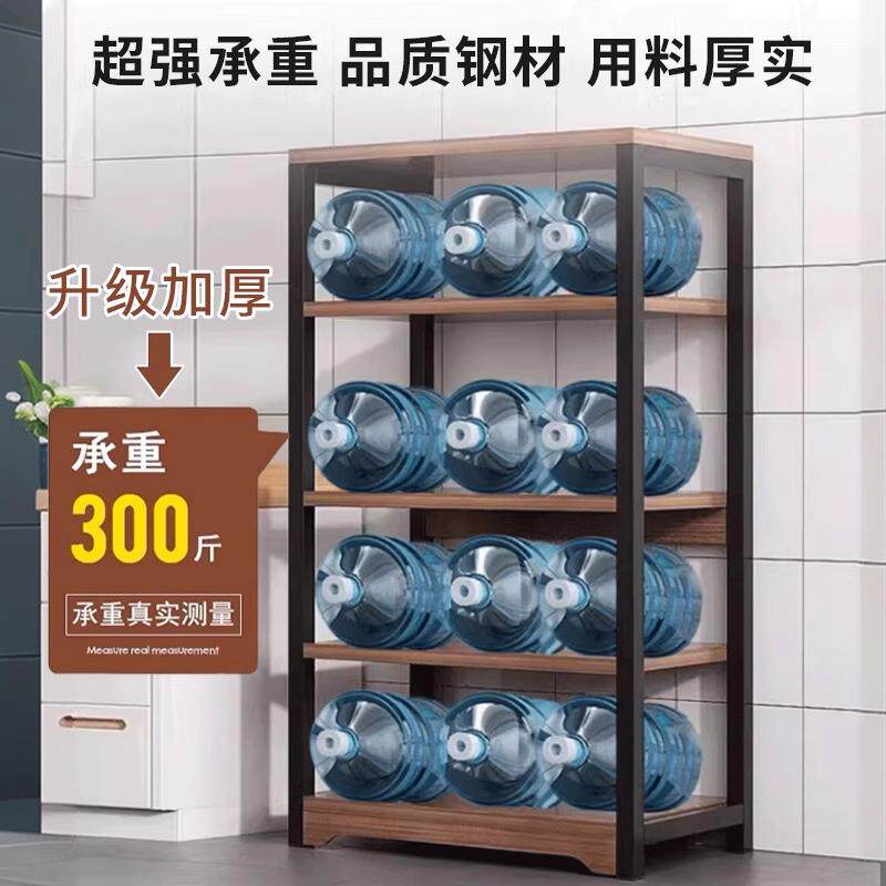 厨房置物架落地多层家用收纳储物架多功能锅具碗碟微波炉用品架子