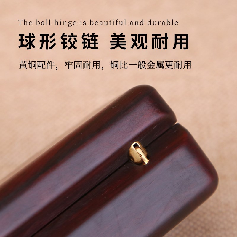 红木便携式单个书画章收纳盒紫檀木闲章私章印章盒实木文玩收藏盒图片
