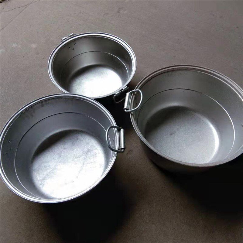 大号商用饭店用老式加厚特厚大容量铝蒸锅行军锅大铝锅铸铝生铝锅