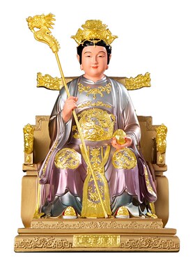 汉白玉玉皇大帝王母娘娘神像家用供奉佛像天公西王母摆件玉帝王母