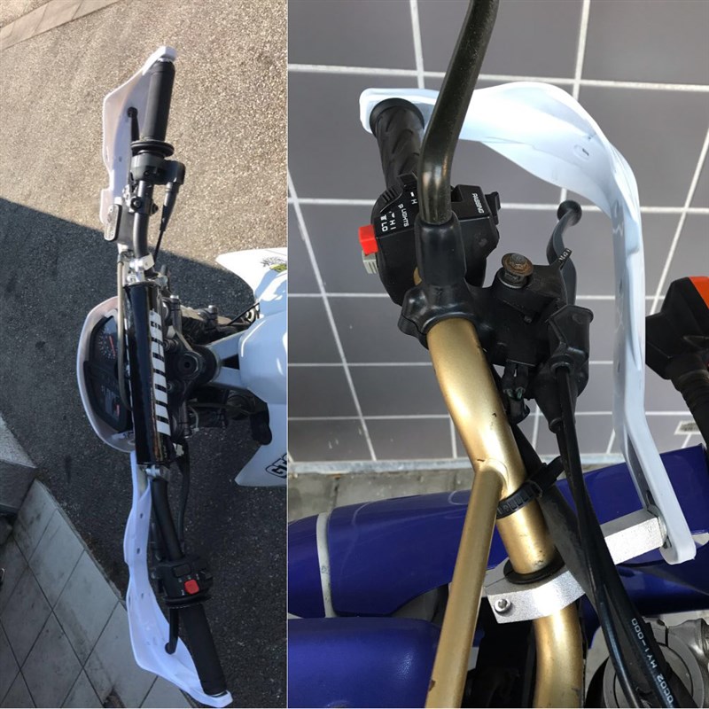 越野摩托车改装护手包铝防摔护手弓变径护手普通车把护手罩