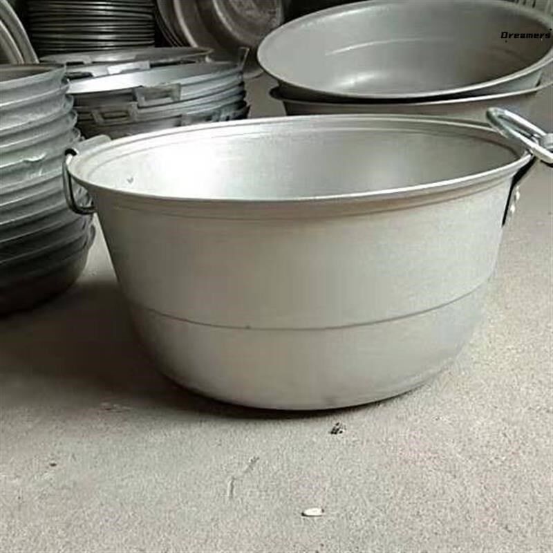 大号商用饭店用老式加厚特厚大容量铝蒸锅行军锅大铝锅铸铝生厂家