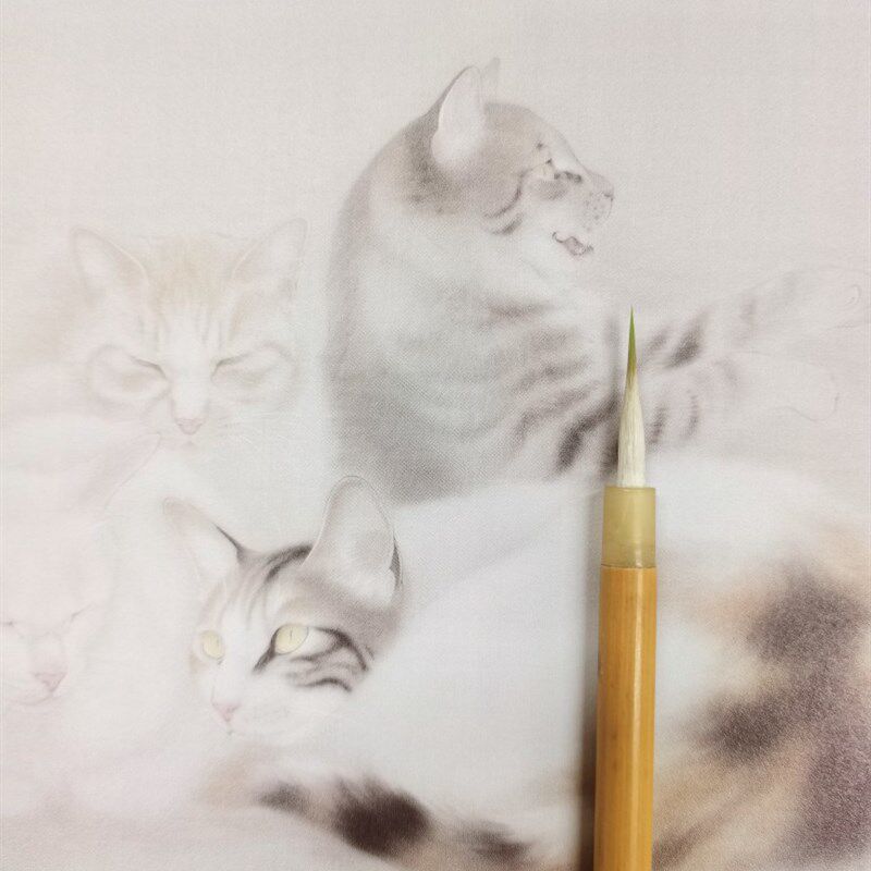 吴钩神勾勾线笔唐卡菩萨头发工笔画白描勾线专业用笔