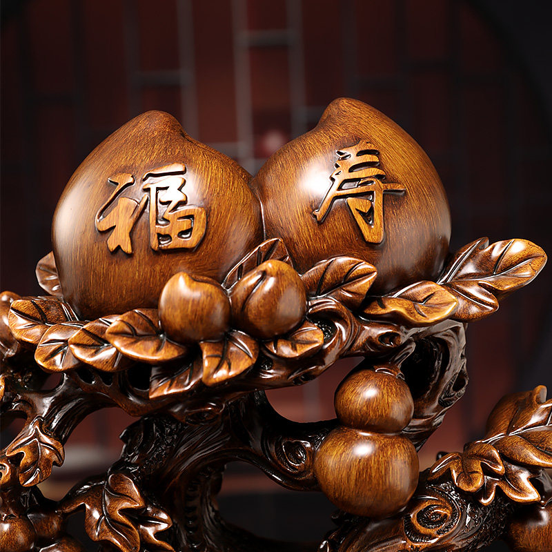 寿桃摆件祝寿贺寿礼物多福添寿送老人爷爷奶奶长辈实用生日礼品