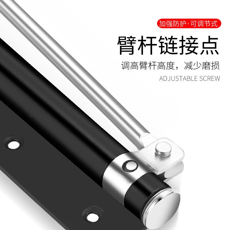 不锈钢缓冲弹簧自动闭门器家装加厚推拉门房门顶静音自动关门器