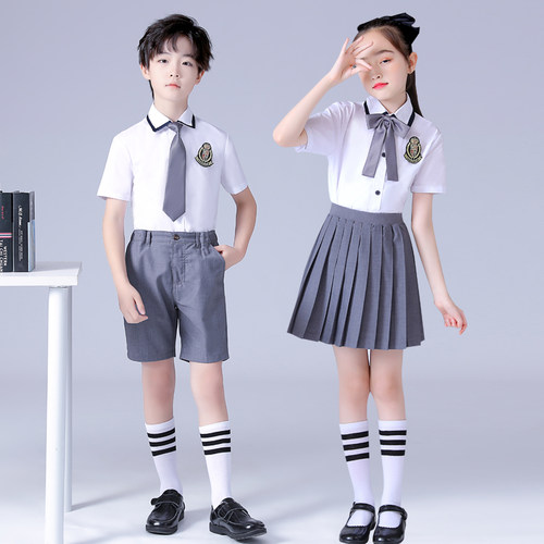 中小学生大合唱演出服装儿童诗歌朗诵表演幼儿园服校服班服毕业照