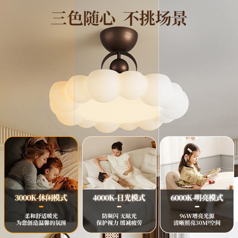 法式中古卧室吸顶灯复古创意儿童房护眼主卧高级感氛围装饰艺术灯