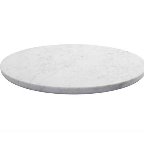 浩晟创意白色圆形大理石餐具牛排盘子西餐甜点盘蛋糕餐盘家用平盘