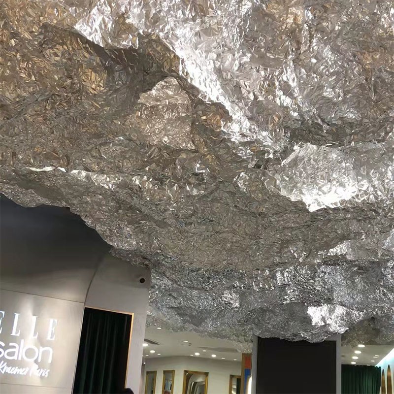50厘米宽锡纸自贴可褶皱粘网红背景墙幼儿园教室手工道具橱窗铝箔
