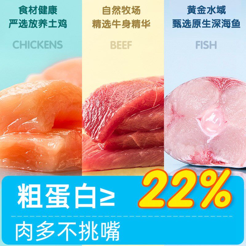 萨摩耶专用狗粮40斤白色银狐犬白毛狗成年通用型10斤牛肉粒肉松粮