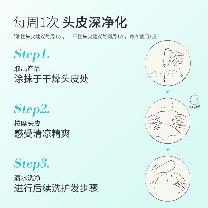 Fortro赋强头皮清洁净化乳头皮护理毛囊清洁按摩