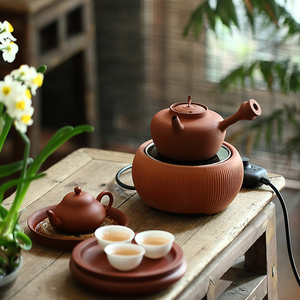 电热丝茶炉潮州工夫茶器千纹电炭炉电炉丝千纹电陶炉成竹茶器柴烧