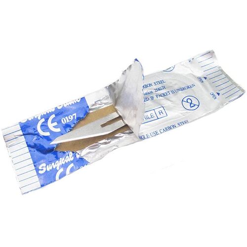 不锈钢独立装无菌10 11 12 15 23号尖头手术刀片锋利美容修边贴膜