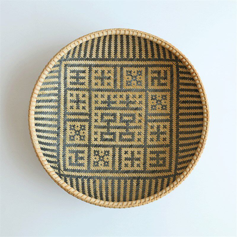 精品竹编筐 收纳筐 针线筐 箩筐竹匾竹工艺品 竹制品果盘 竹篮 竹