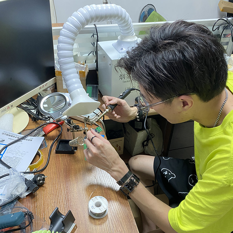 工业级吸烟仪风扇 烙铁焊接排烟仪焊锡作业专用抽烟机排烟器风扇